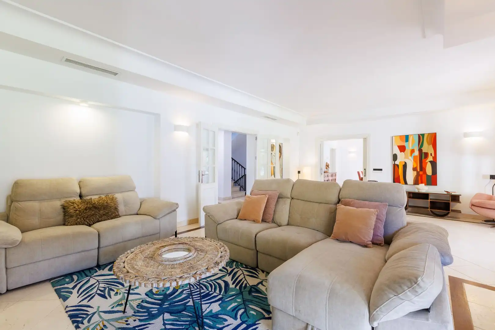 Sala de estar de Casa o chalet de alquiler en Estepona con Terraza