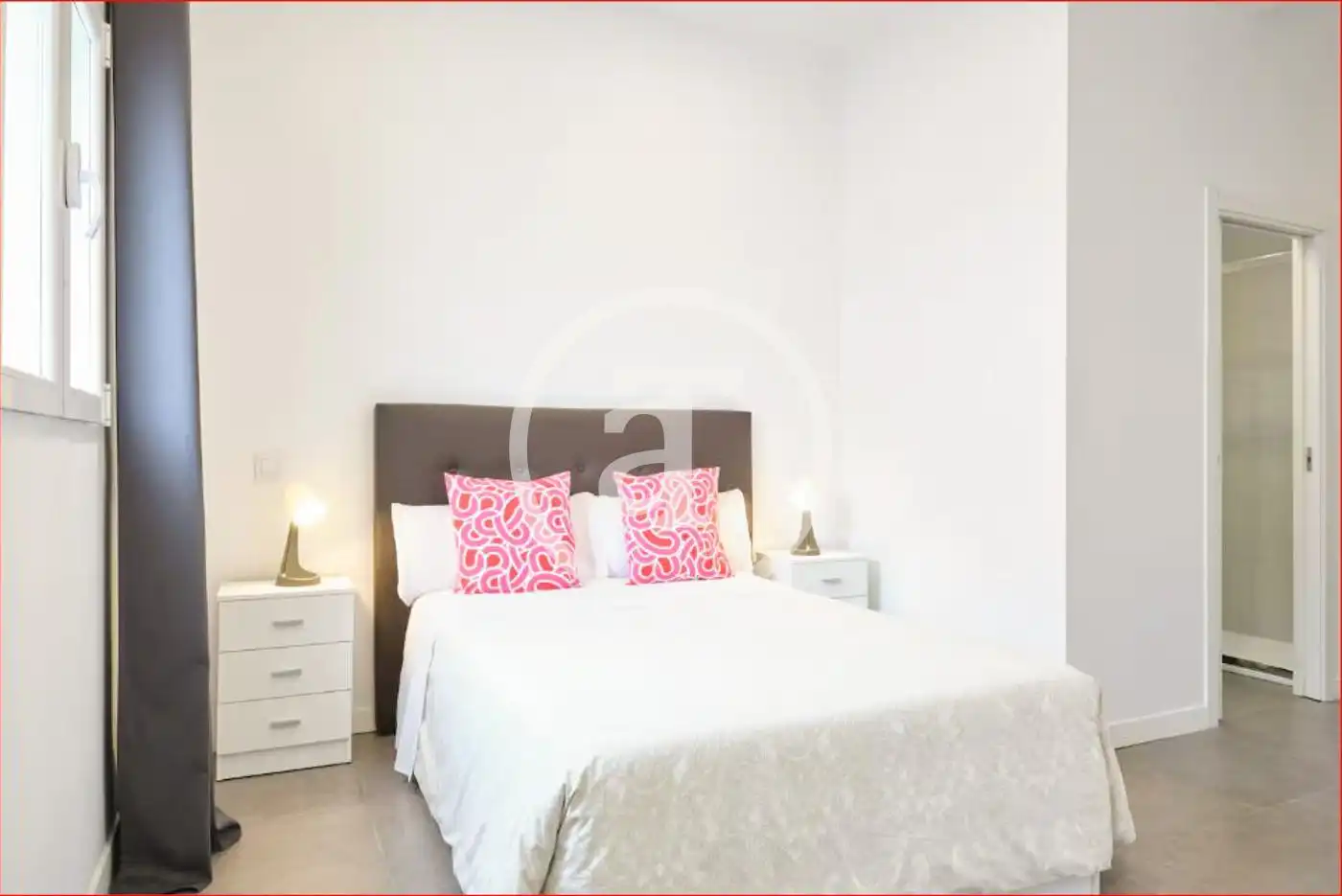 Schlafzimmer von Wohnung zur Miete in Madrid mit Klimaanlage, Heizung und Möbliert