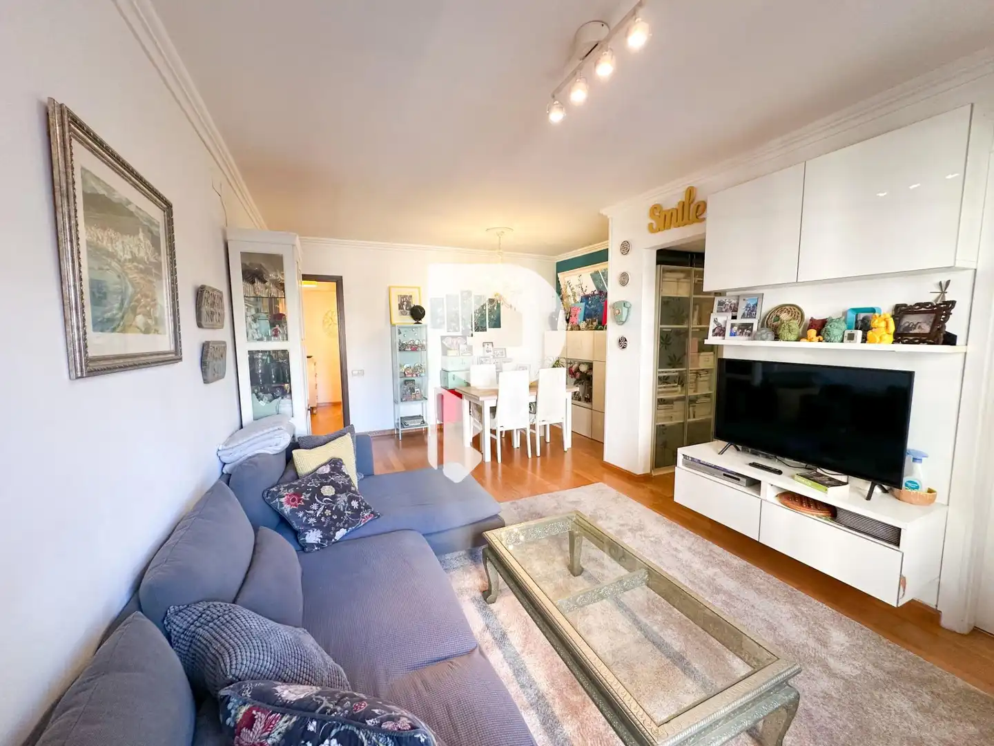 Living room of Flat for sale in Cornellà de Llobregat  with Air Conditioner, Heating and Parquet flooring