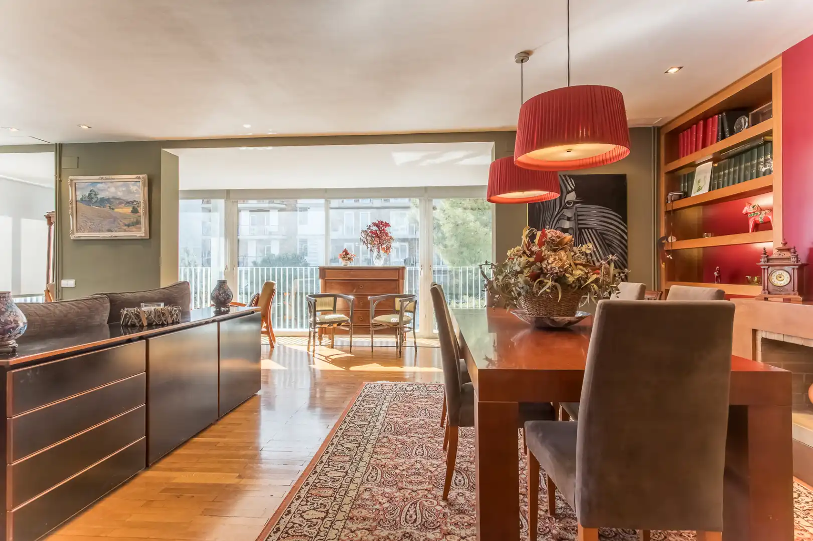 Esszimmer von Wohnung zum Verkauf in Barcelona mit Klimaanlage, Heizung und Parkett