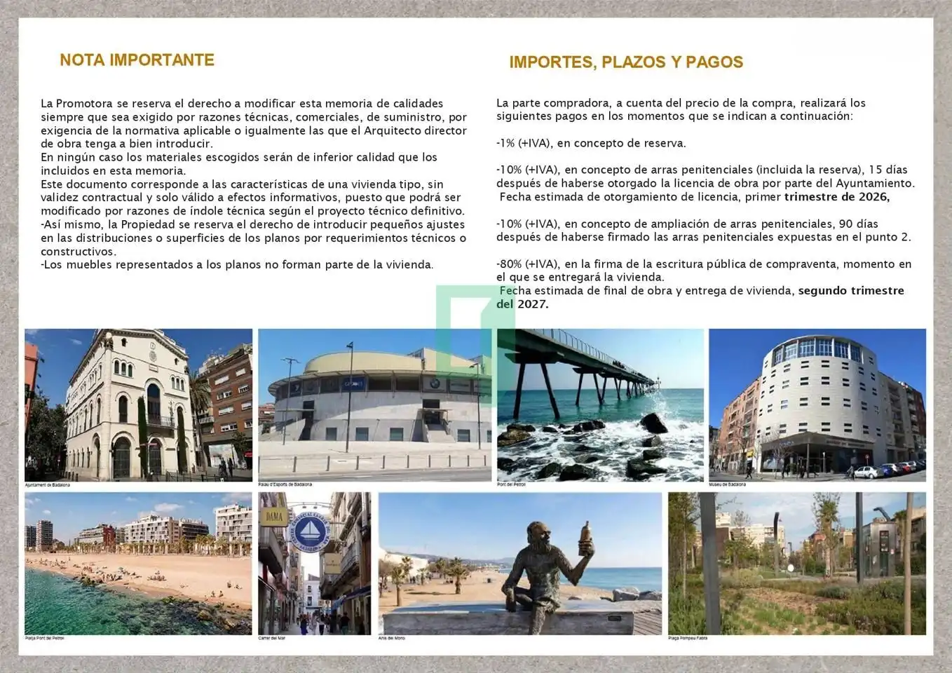 Außenansicht von Dachboden zum Verkauf in Badalona mit Klimaanlage
