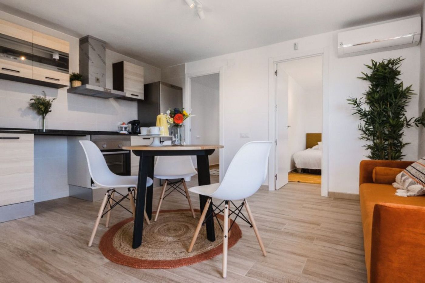 Bedroom of Flat to rent in Maçanet de la Selva  with Air Conditioner, Heating and Private garden