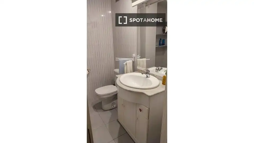 Bathroom of Flat for share in Málaga  with Air Conditioner, Terrace and Furnished