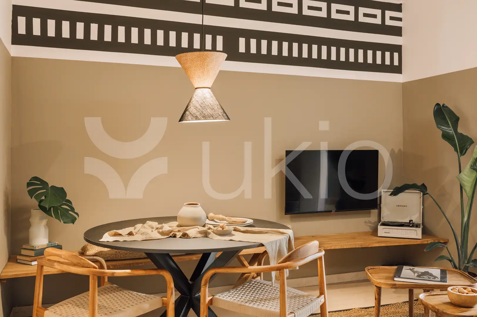 Sala de estar de Apartamento de alquiler en Barcelona con Aire acondicionado, Calefacción y Amueblado