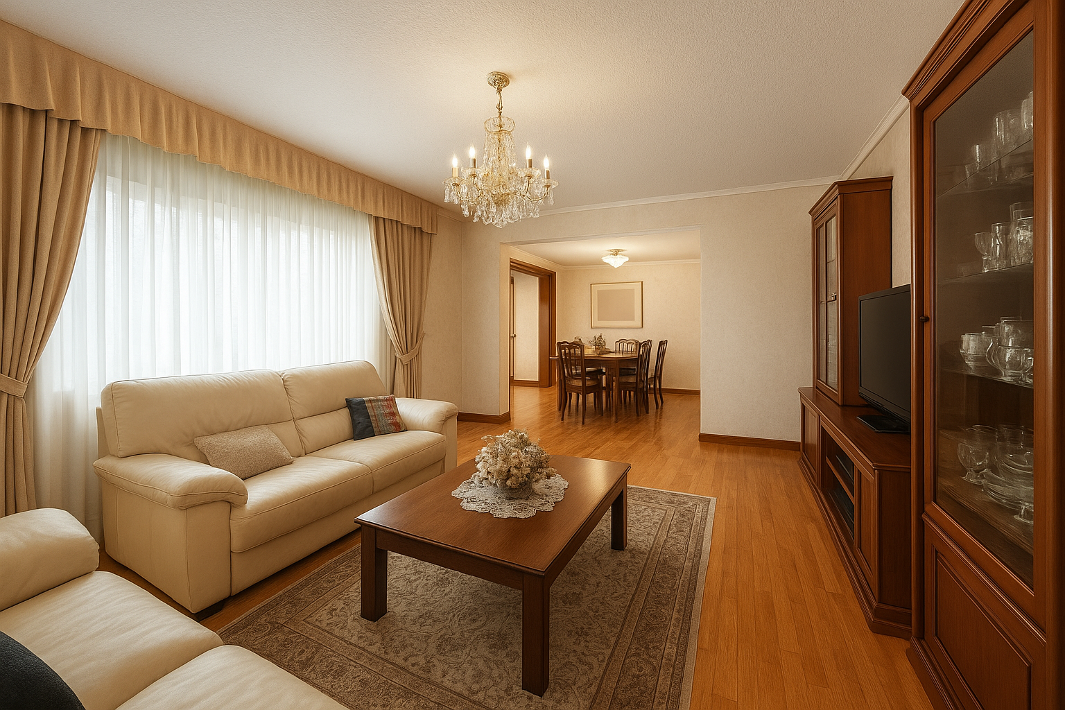 Sala de estar de Piso en venta en  Madrid Capital con Terraza