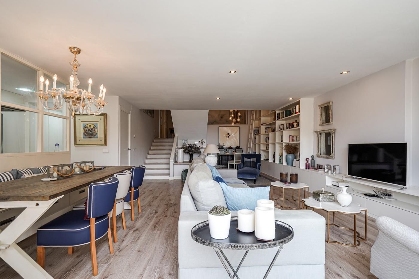 Living room of Flat for sale in  Barcelona Capital  with Air Conditioner, Heating and Terrace