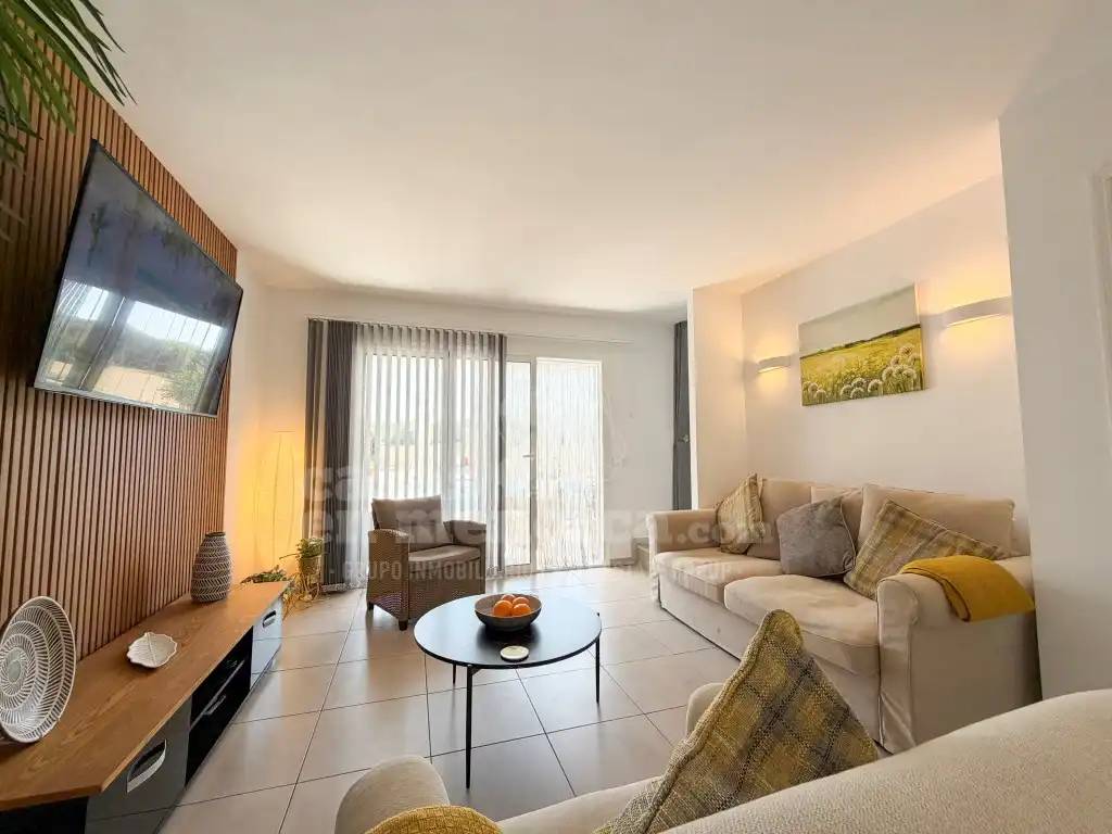 Living room of Apartments for sale in Es Mercadal  with Air Conditioner, Private garden and Terrace