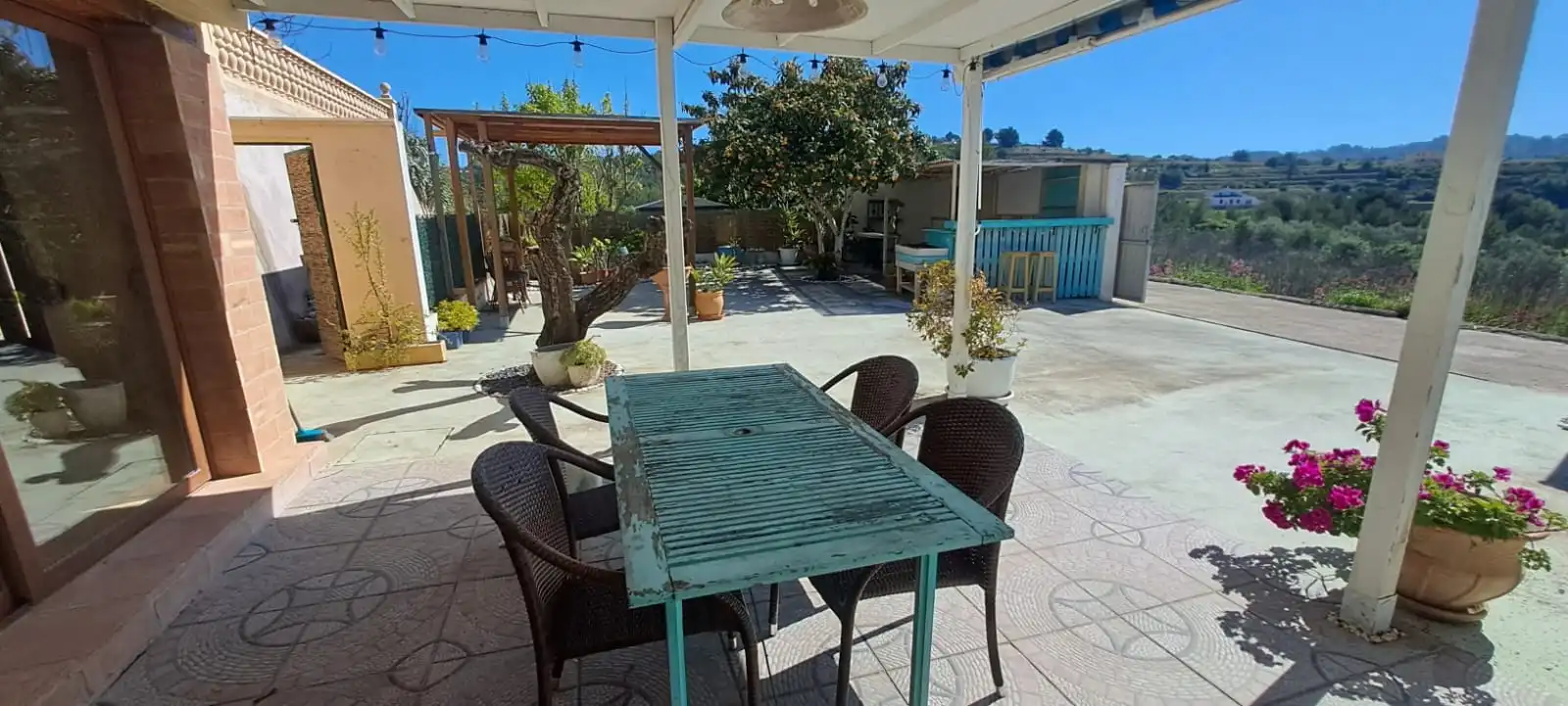 Terraza de Casa adosada de alquiler en Benissa con Amueblado y Piscina comunitaria