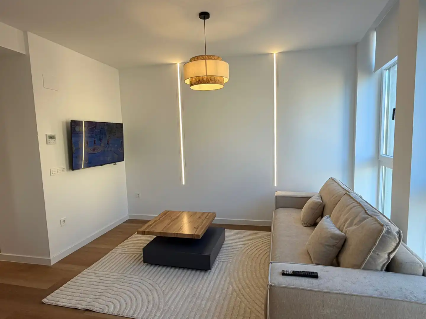 Sala d'estar de Apartament de lloguer en Badajoz amb Aire condicionat, Calefacció i Parquet