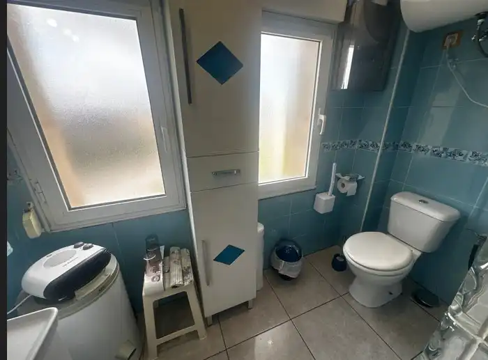 Bathroom of Flat for sale in Gijón   with Heating, Private garden and Furnished
