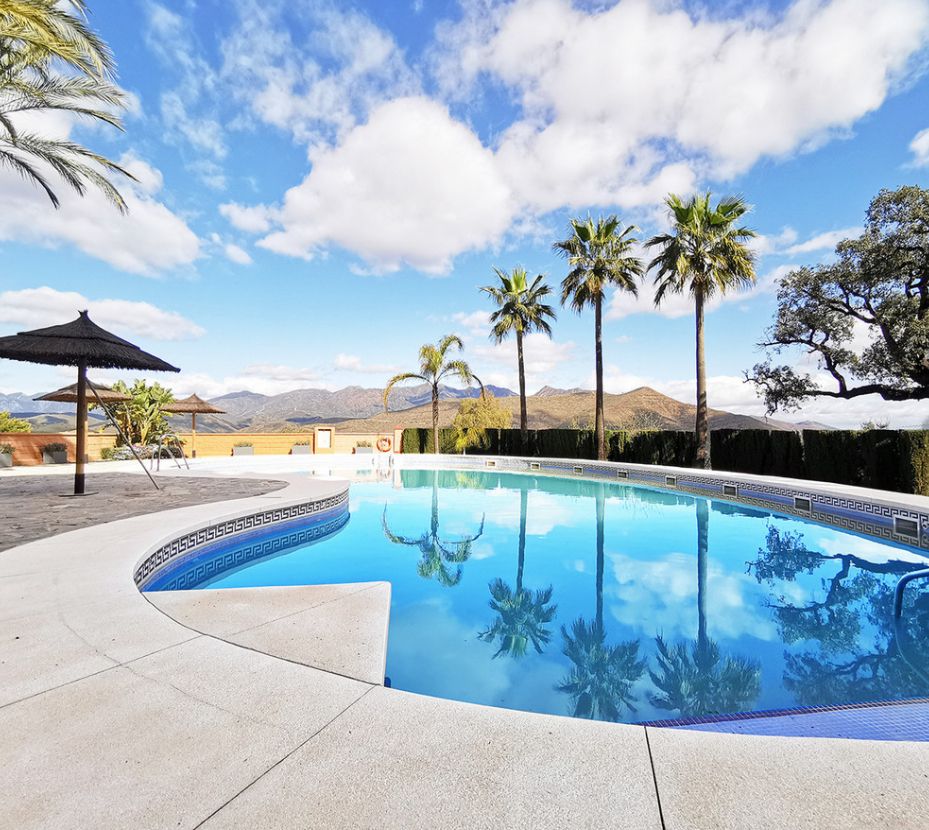 Swimming pool of Flat for sale in Ojén  with Furnished, Oven and Washing machine