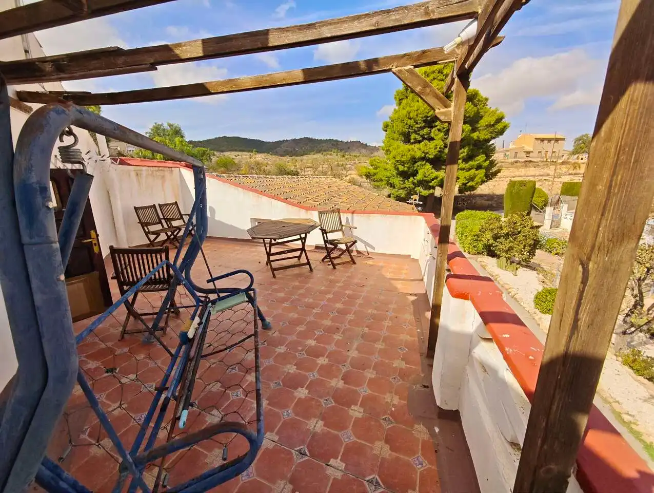 Terraza de Finca rústica en venta en Yecla con Aire acondicionado, Calefacción y Jardín privado