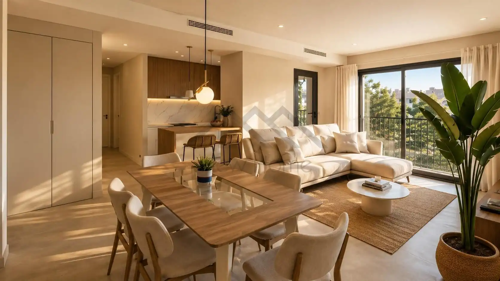 Wohnzimmer von Wohnung zum Verkauf in La Pobla de Vallbona mit Balkon