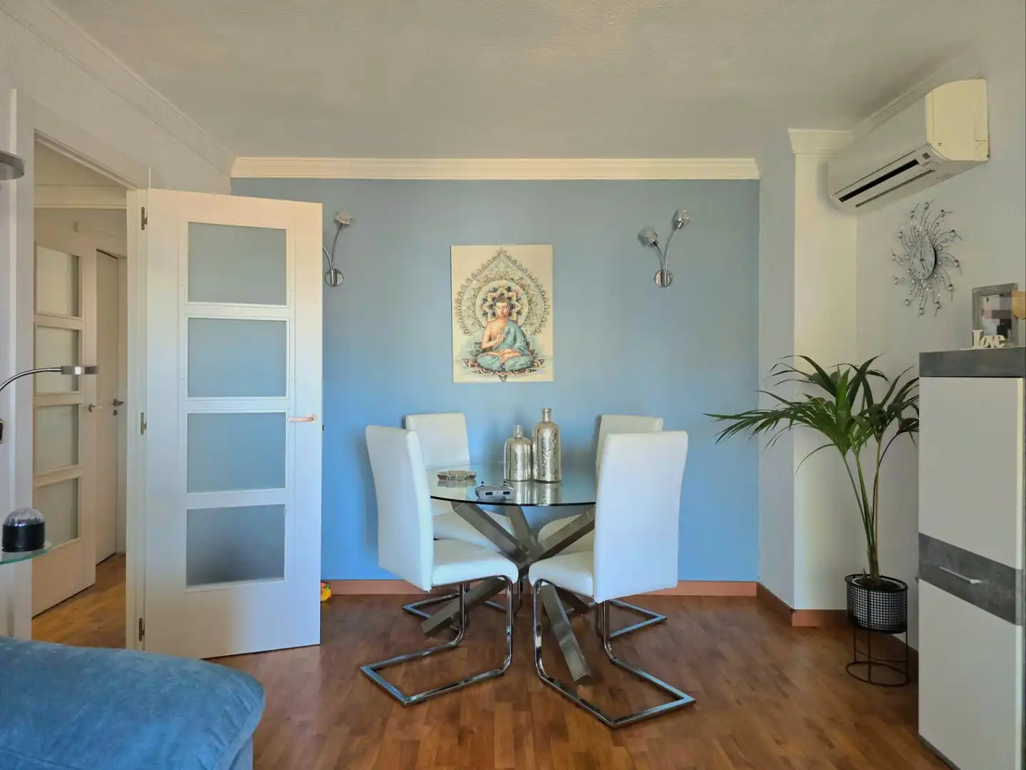 Esszimmer von Wohnung zum Verkauf in Torremolinos mit Klimaanlage, Parkett und Terrasse