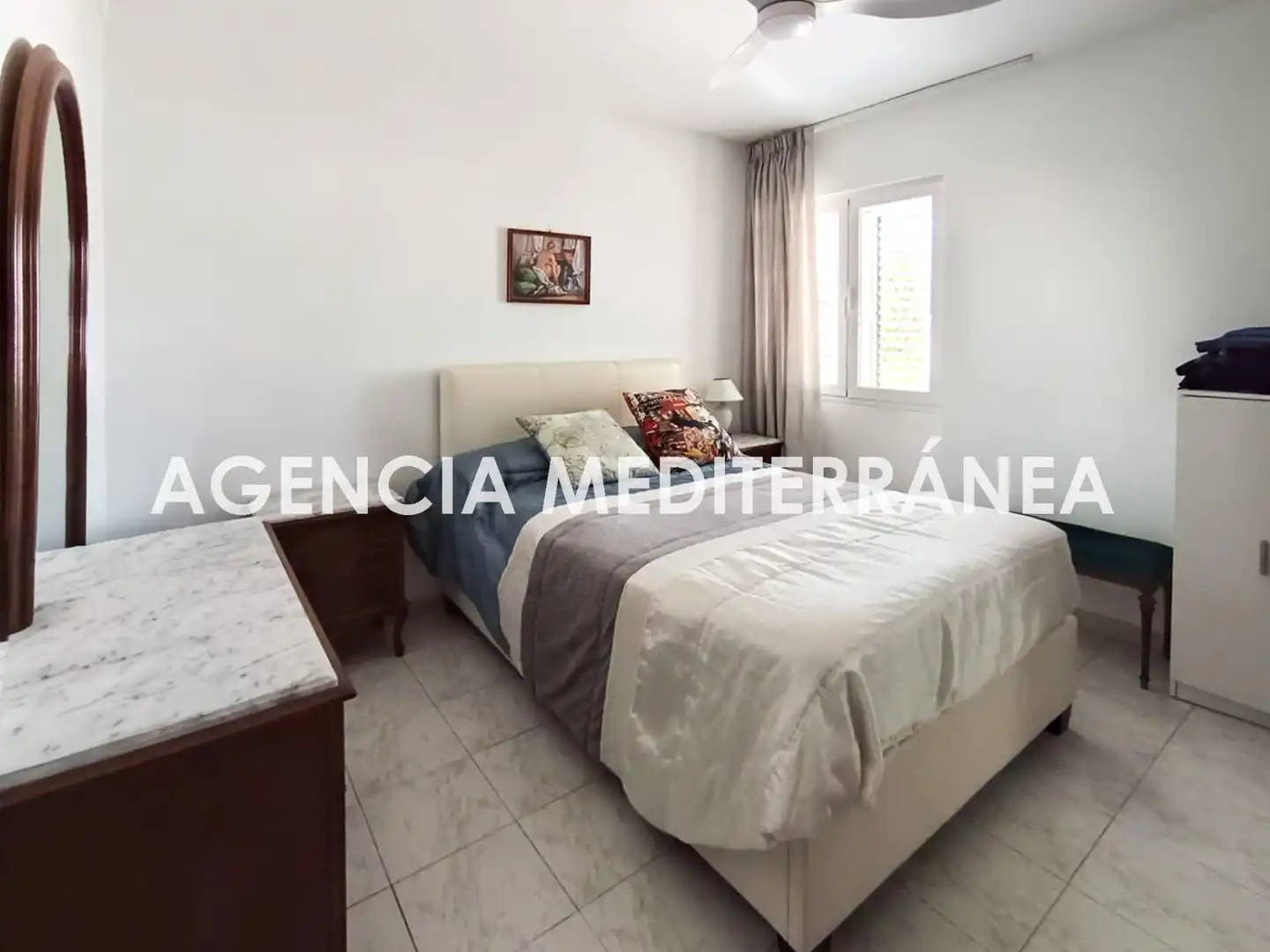 Dormitori de Apartament en venda en Santa Eulària des Riu amb Aire condicionat, Calefacció i Jardí privat