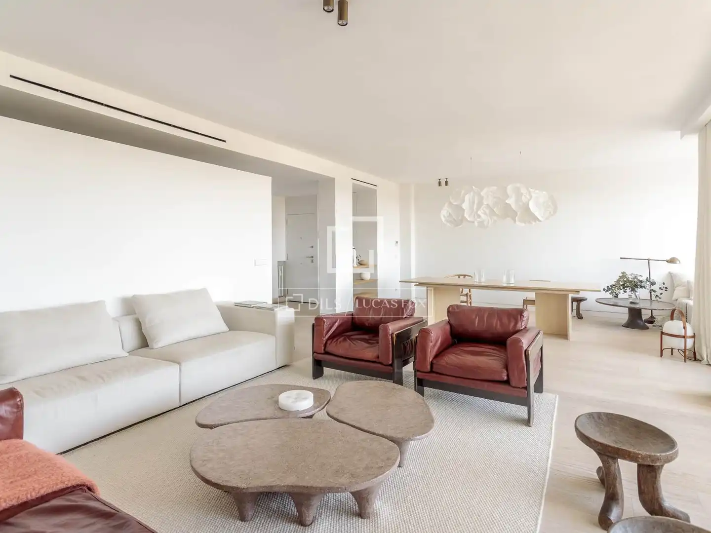 Living room of Flat for rent in Madrid  with Air Conditioner, Heating and Private garden