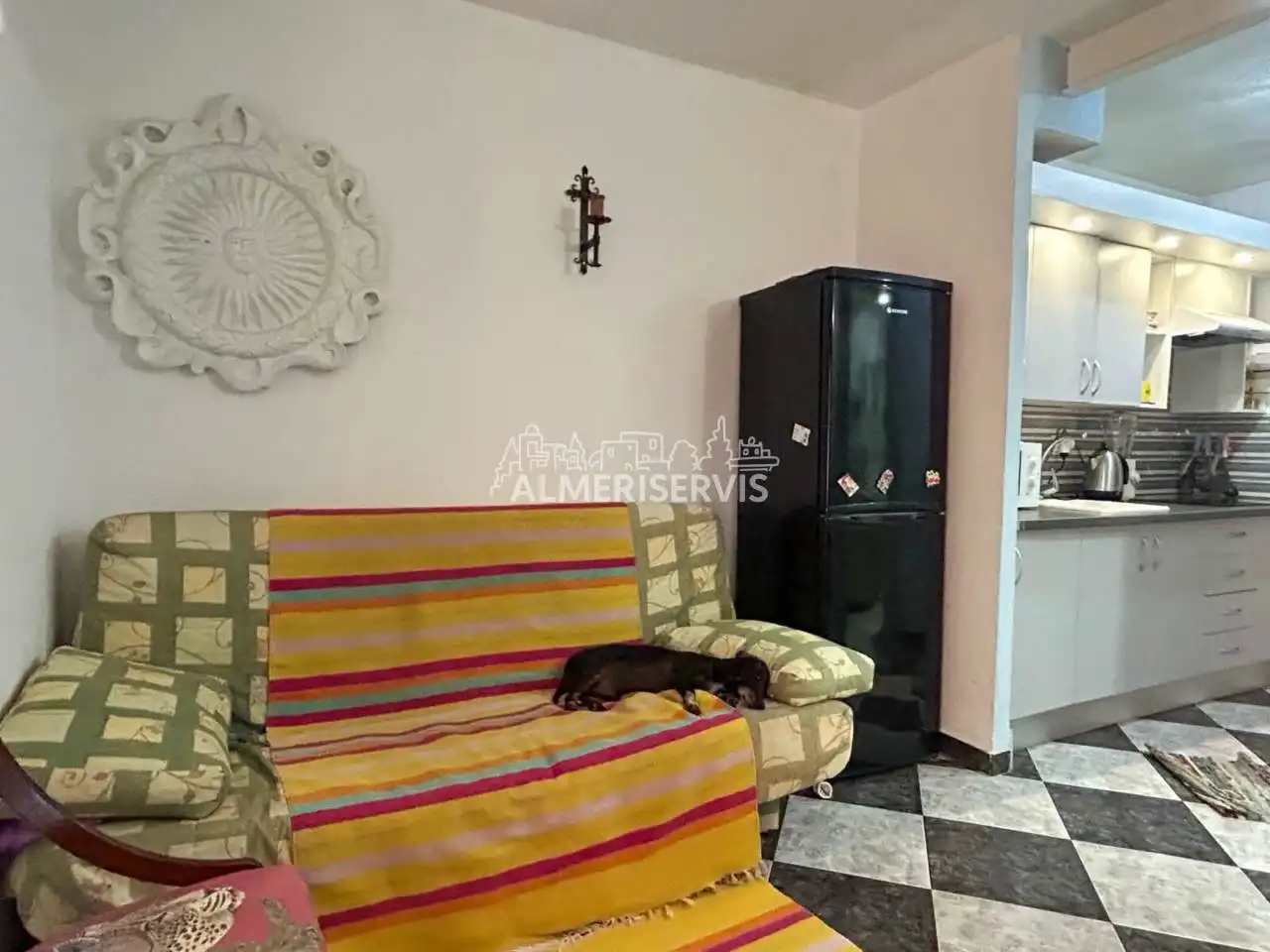 Sala de estar de Piso en venta en Roquetas de Mar con Terraza y Amueblado
