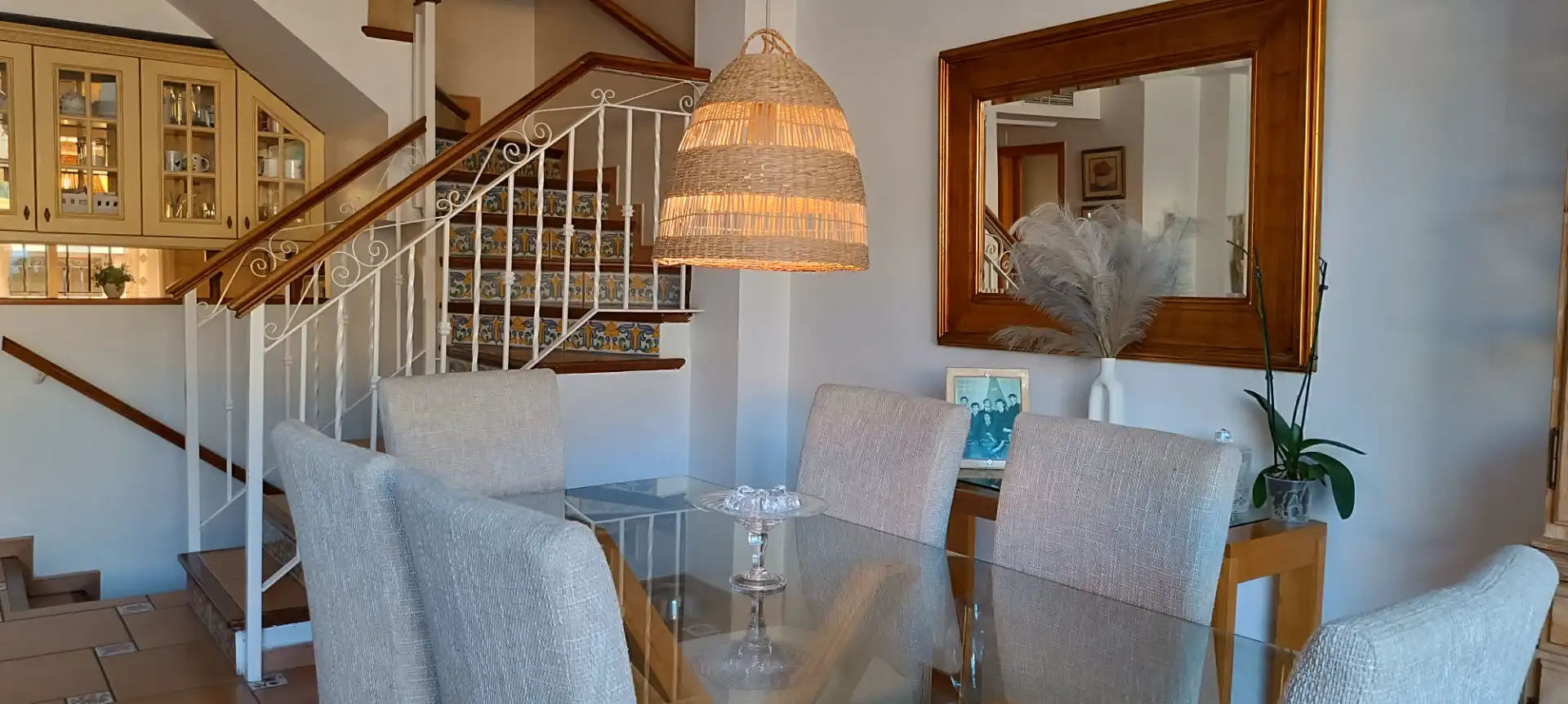 Dining room of Detached homes for sale in Estepona  with Air Conditioner, Heating and Private garden