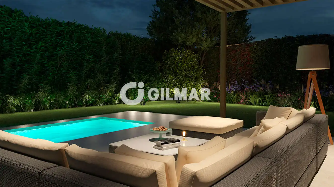 Terraza de Casa adosada en venta en Madrid con Calefacción, Jardín privado y Piscina