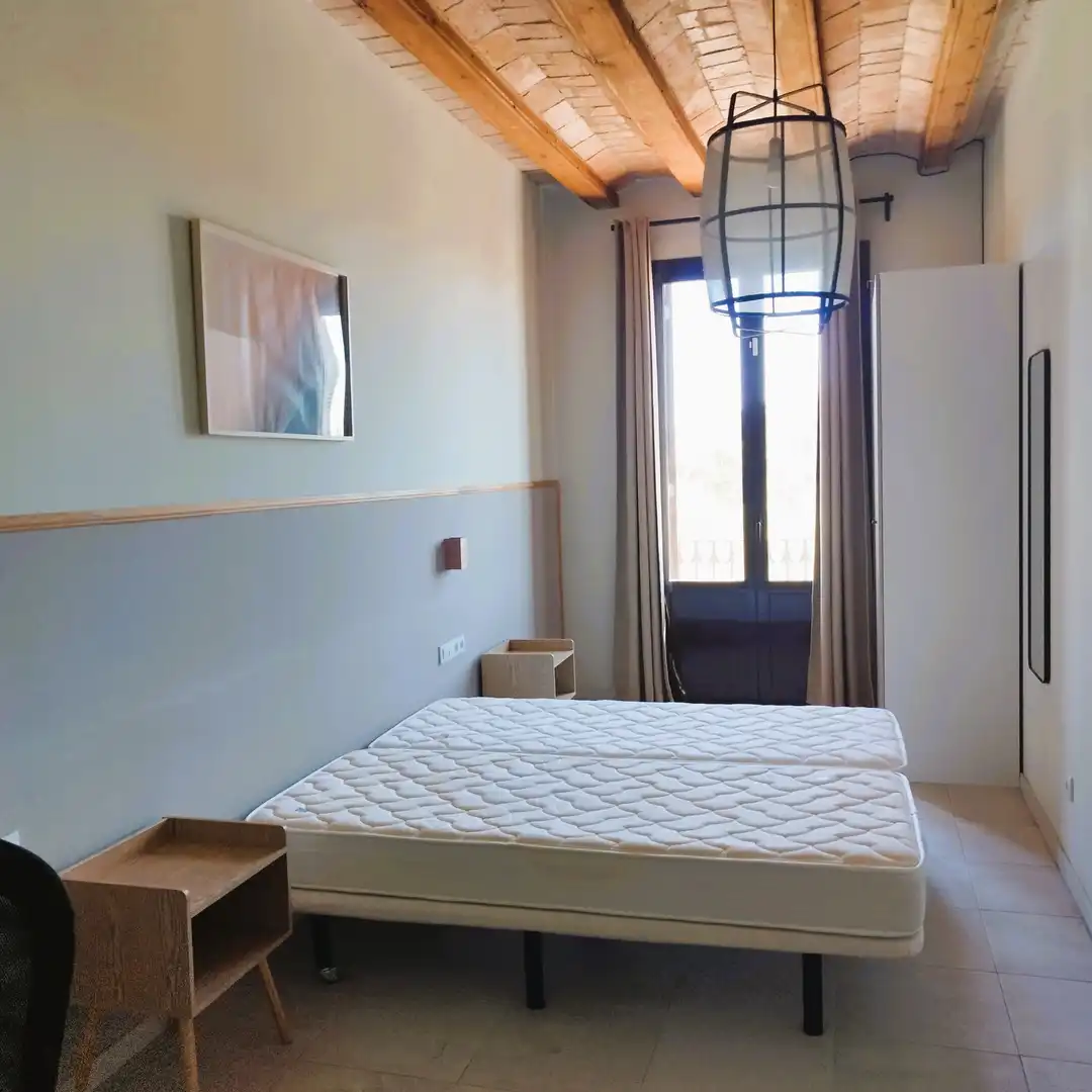 Bedroom of Flat for rent in Barcelona  with Air Conditioner, Heating and Furnished