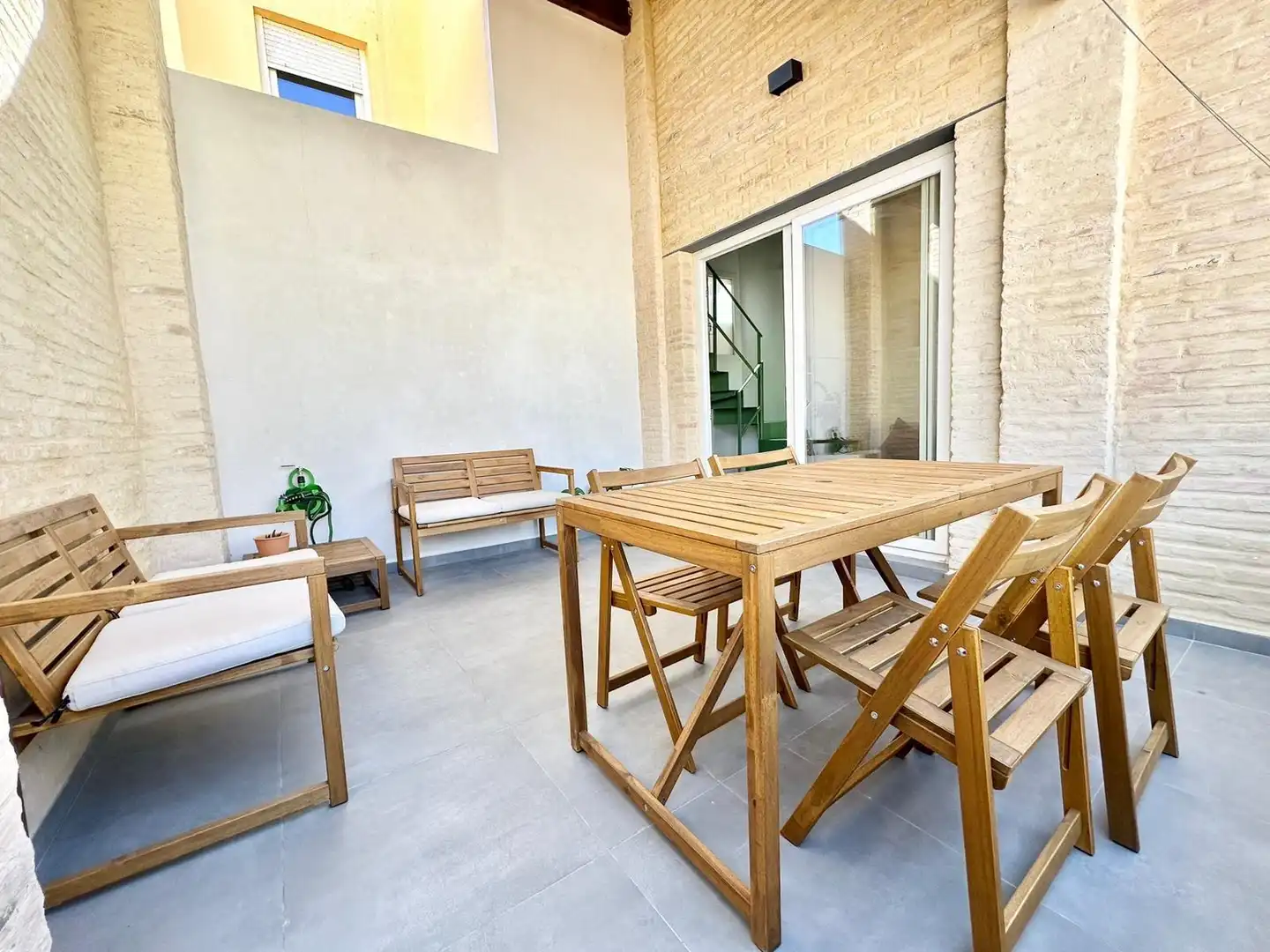 Terrasse von Dachboden zur Miete in Valencia mit Klimaanlage, Heizung und Parkett