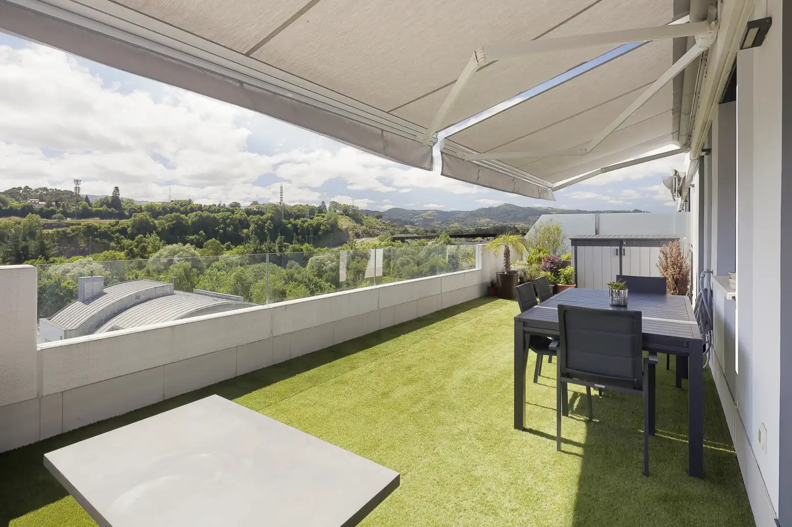Terrace of Flat for sale in Gijón   with Heating, Parquet flooring and Terrace