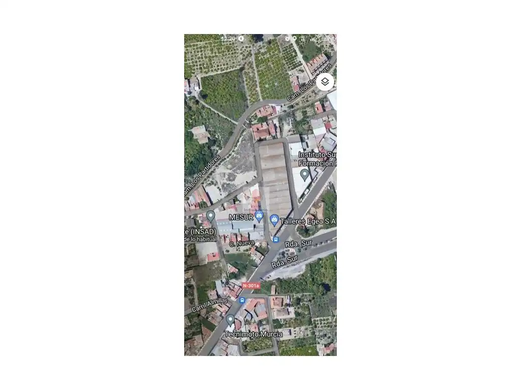 Terreno industrial en venta en Aljucer