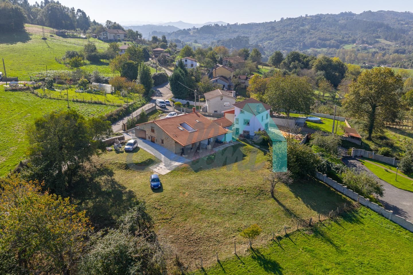 Vista exterior de Casa o chalet en venta en Siero con Calefacción, Jardín privado y Terraza