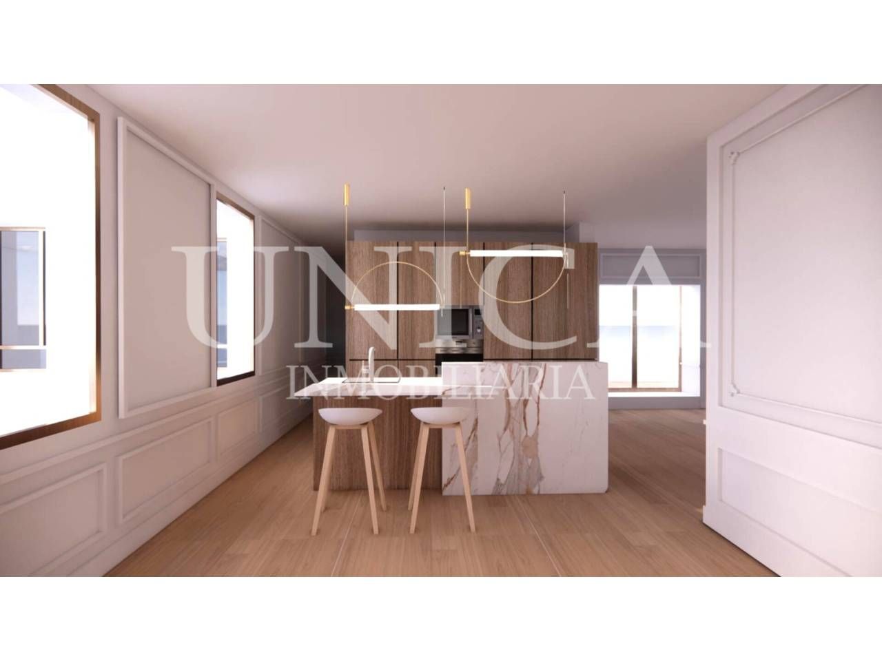 Kitchen of Attic for sale in  Madrid Capital  with Air Conditioner, Heating and Terrace