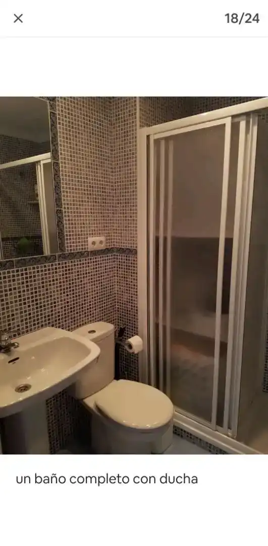 Bathroom of Flat for rent in Rota  with Air Conditioner and Furnished