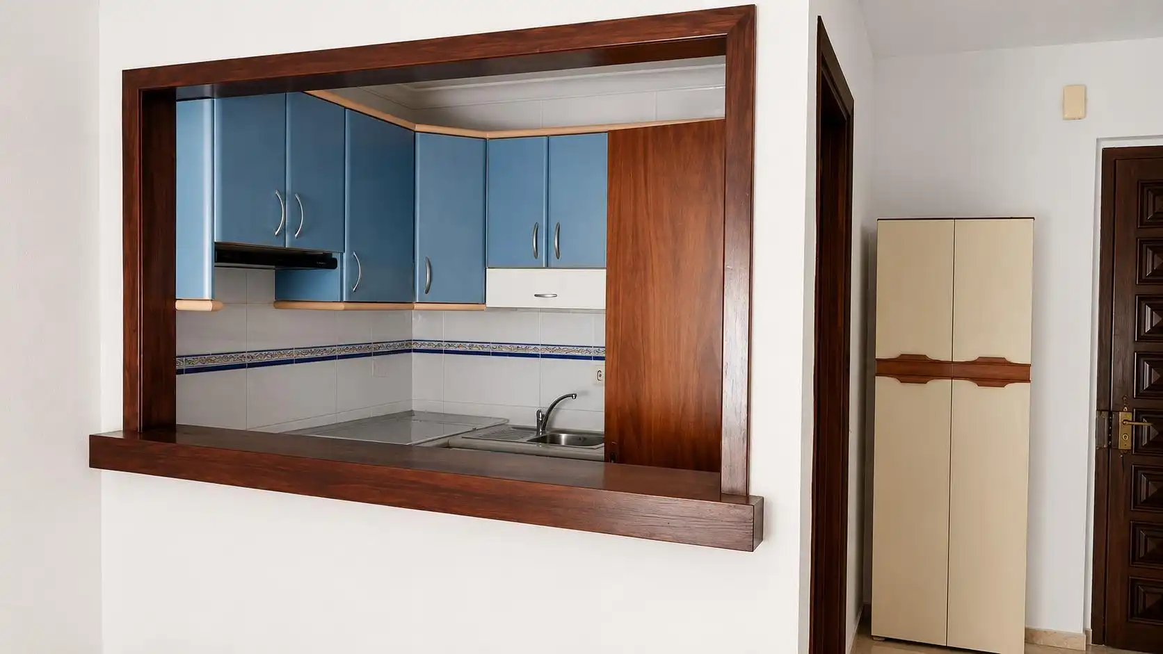 Cocina de Apartamento en venta en Vélez-Málaga con Terraza, Amueblado y Piscina comunitaria