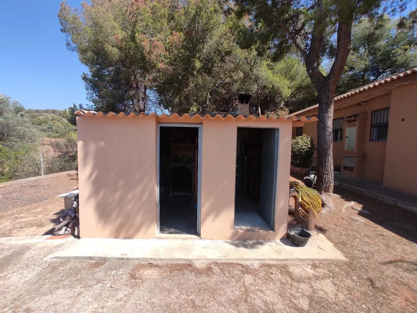 Vista exterior de Casa o xalet en venda en Náquera amb Terrassa, Traster i Piscina