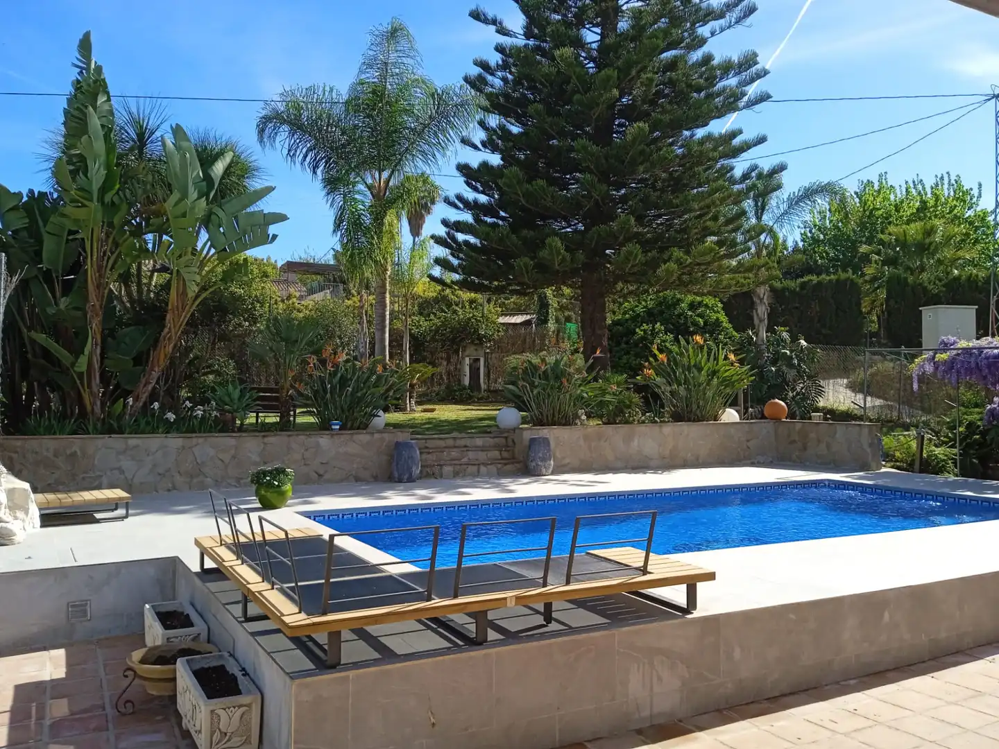 Villa con piscina in affitto a Lugar Malara