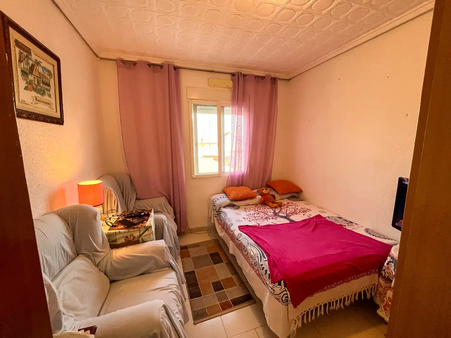 Schlafzimmer von Wohnung zum Verkauf in Sagunto / Sagunt mit Klimaanlage, Heizung und Möbliert
