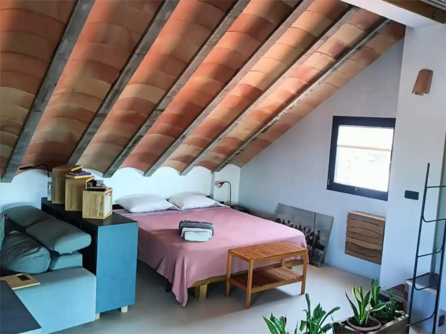 Schlafzimmer von Loft zur Miete in Daimús mit Klimaanlage