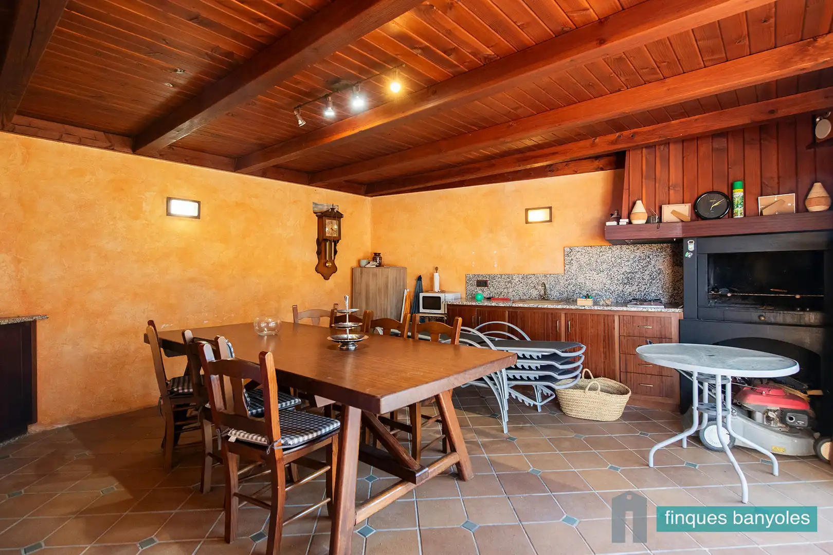 Dining room of Houses for sale in Banyoles  with Air Conditioner, Heating and Private garden