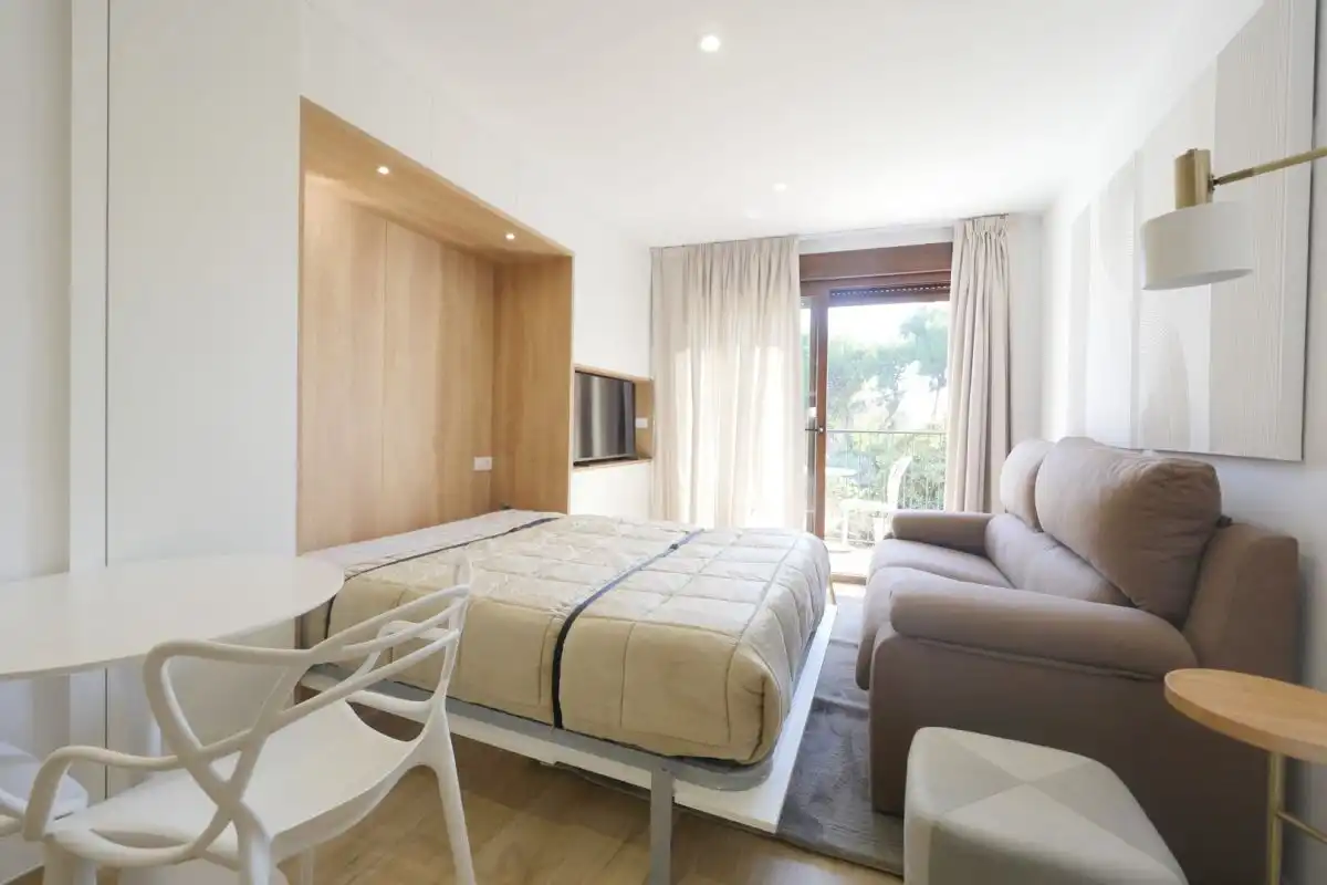 Dormitori de Estudi de lloguer en Sant Joan d'Alacant amb Aire condicionat, Terrassa i Balcó