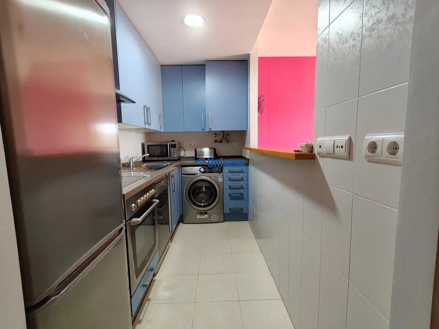 Kitchen of Flat for rent in Málaga  with Air Conditioner, Furnished and Community pool