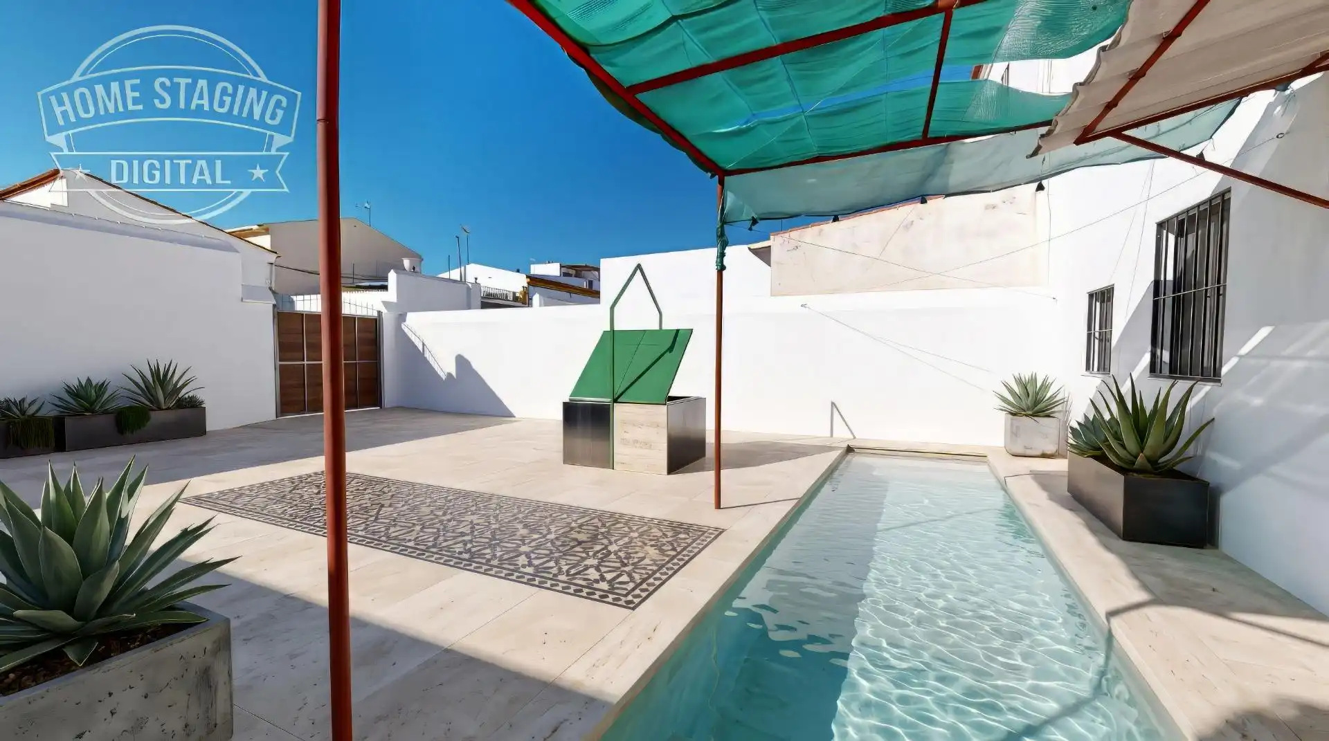 Piscina de Casa o xalet en venda en Aznalcázar amb Jardí privat