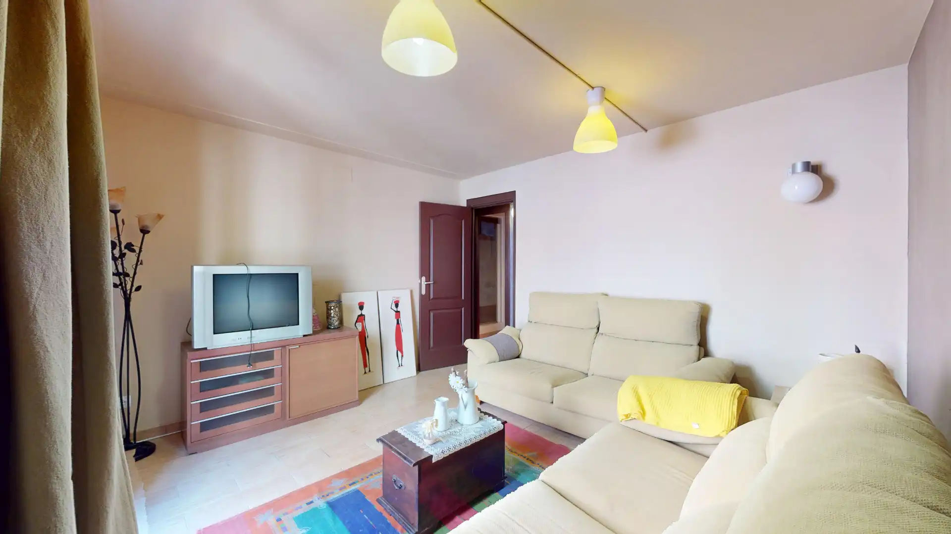 Sala de estar de Dúplex en venta en Prades con Calefacción, Terraza y Horno
