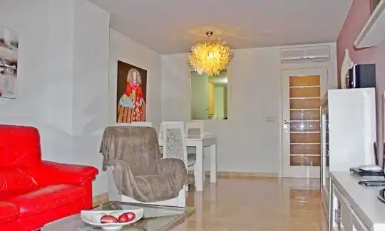 Living room of Apartments for rent in Villajoyosa / La Vila Joiosa  with Air Conditioner, Heating and Terrace