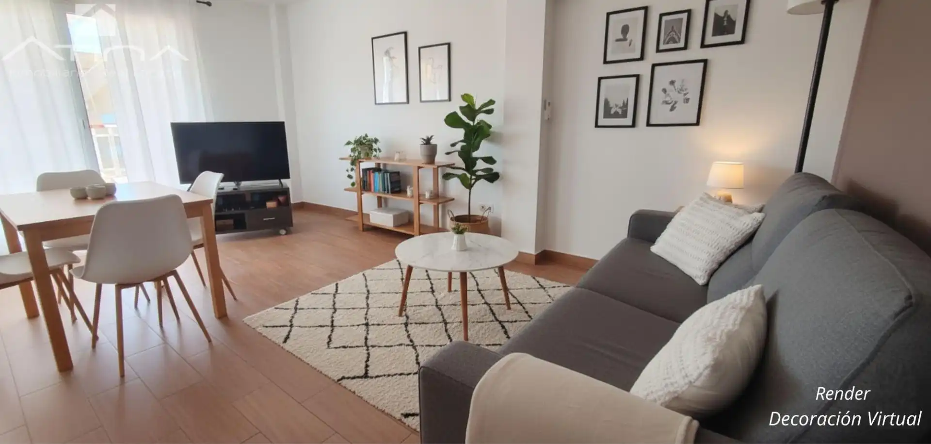 Sala d'estar de Apartament en venda en Guardamar de la Safor amb Aire condicionat, Terrassa i Piscina comunitària