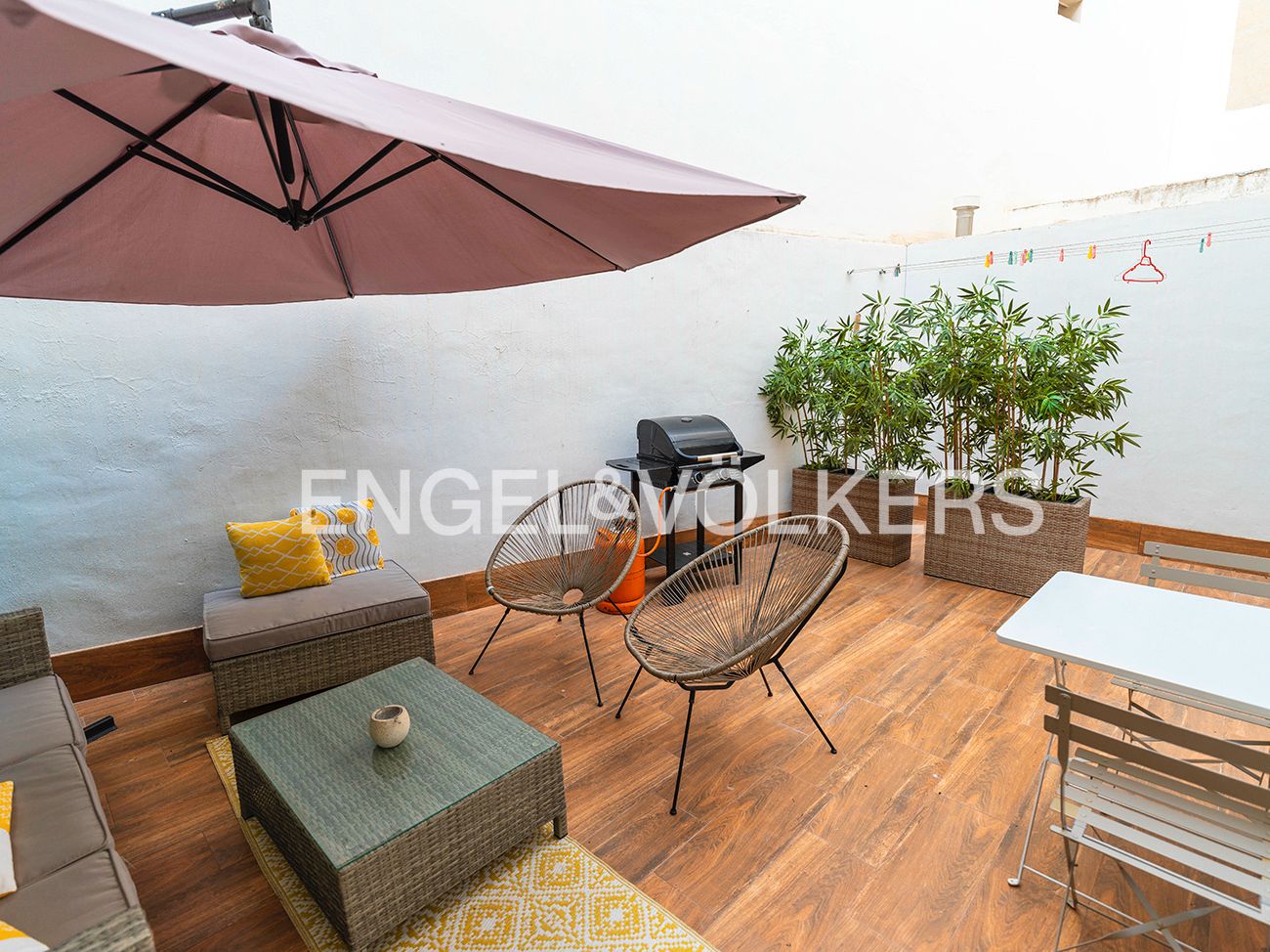 Terrace of Flat for sale in Alicante / Alacant  with Air Conditioner, Heating and Furnished