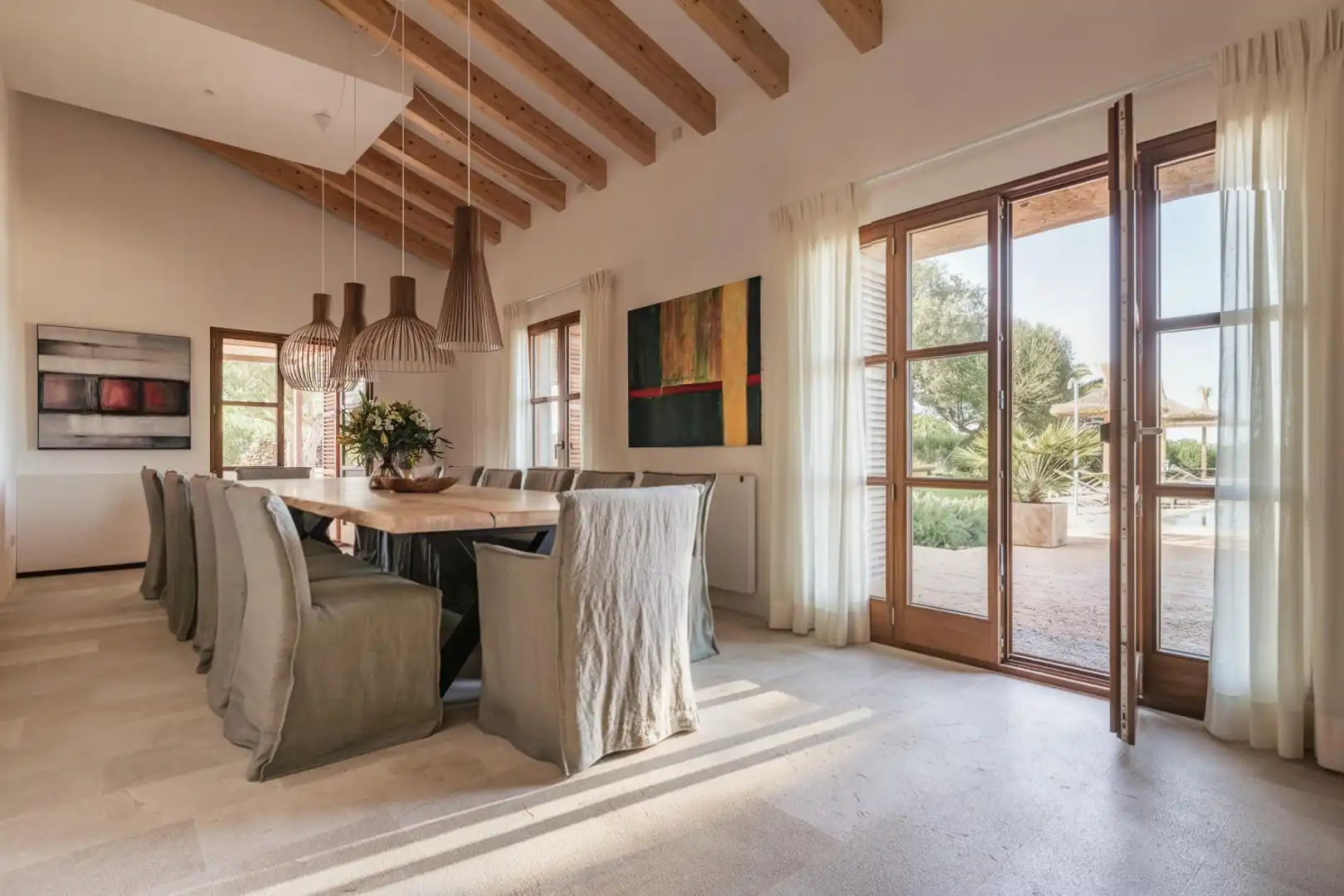 Dining room of Country homes for sale in Sant Llorenç des Cardassar  with Air Conditioner, Heating and Private garden