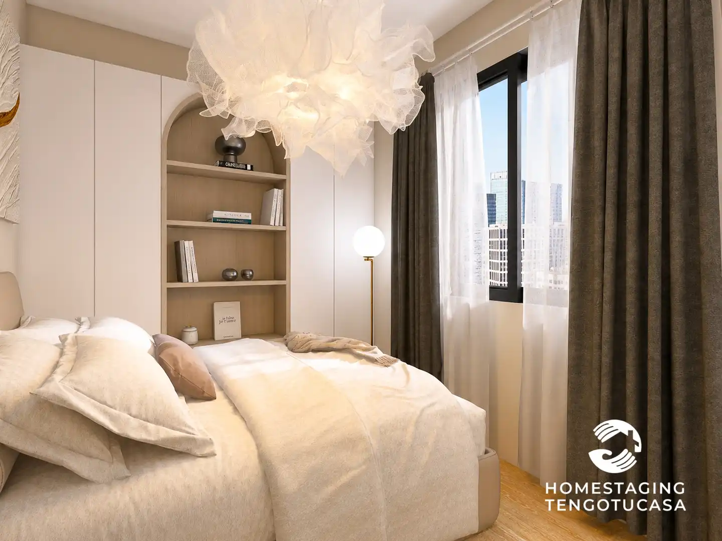 Bedroom of Flat for sale in Madrid  with Air Conditioner, Heating and Terrace