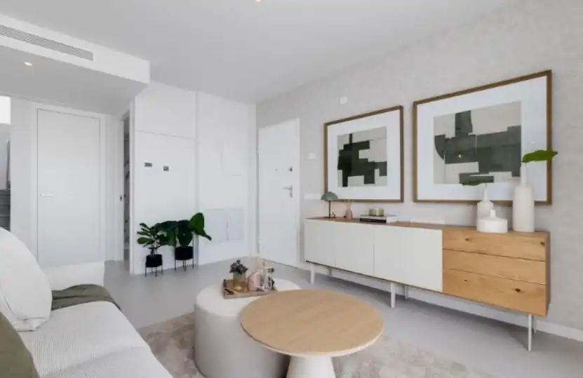 Wohnzimmer von Haus oder Chalet zum Verkauf in Mutxamel mit Klimaanlage, Heizung und Privatgarten