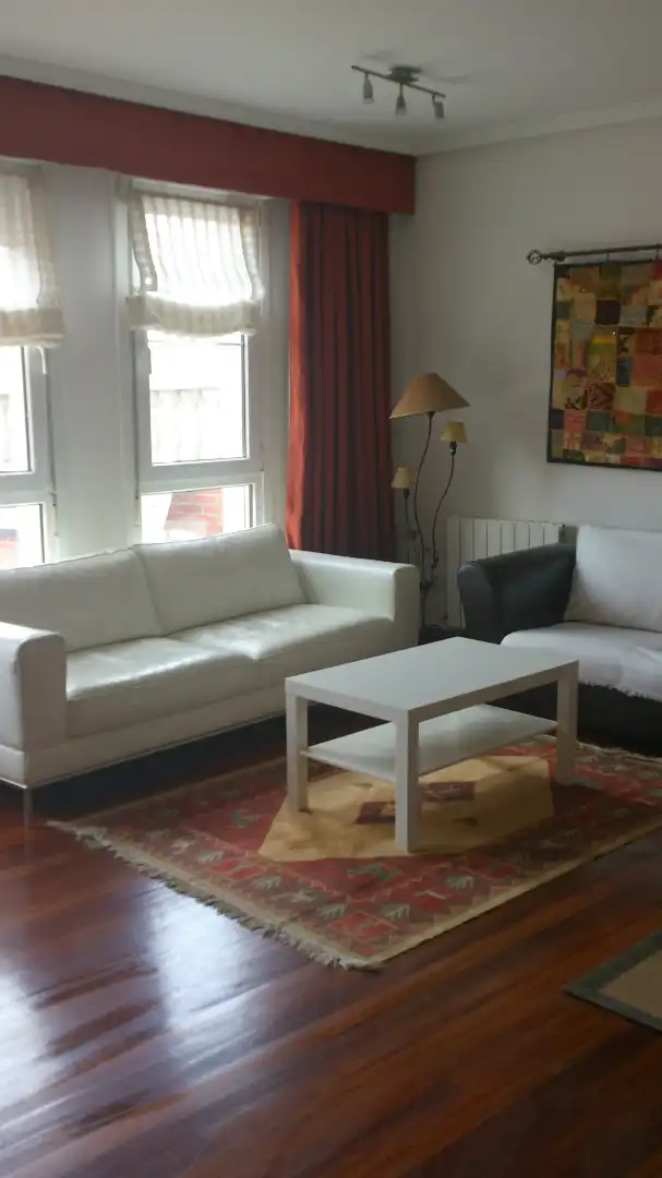Wohnzimmer von Erdgeschoss zum Verkauf in Leioa mit Heizung, Privatgarten und Terrasse