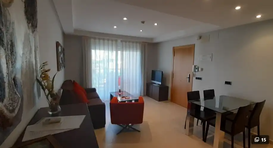 Living room of Apartments for rent in Benitachell / El Poble Nou de Benitatxell  with Air Conditioner, Terrace and Furnished