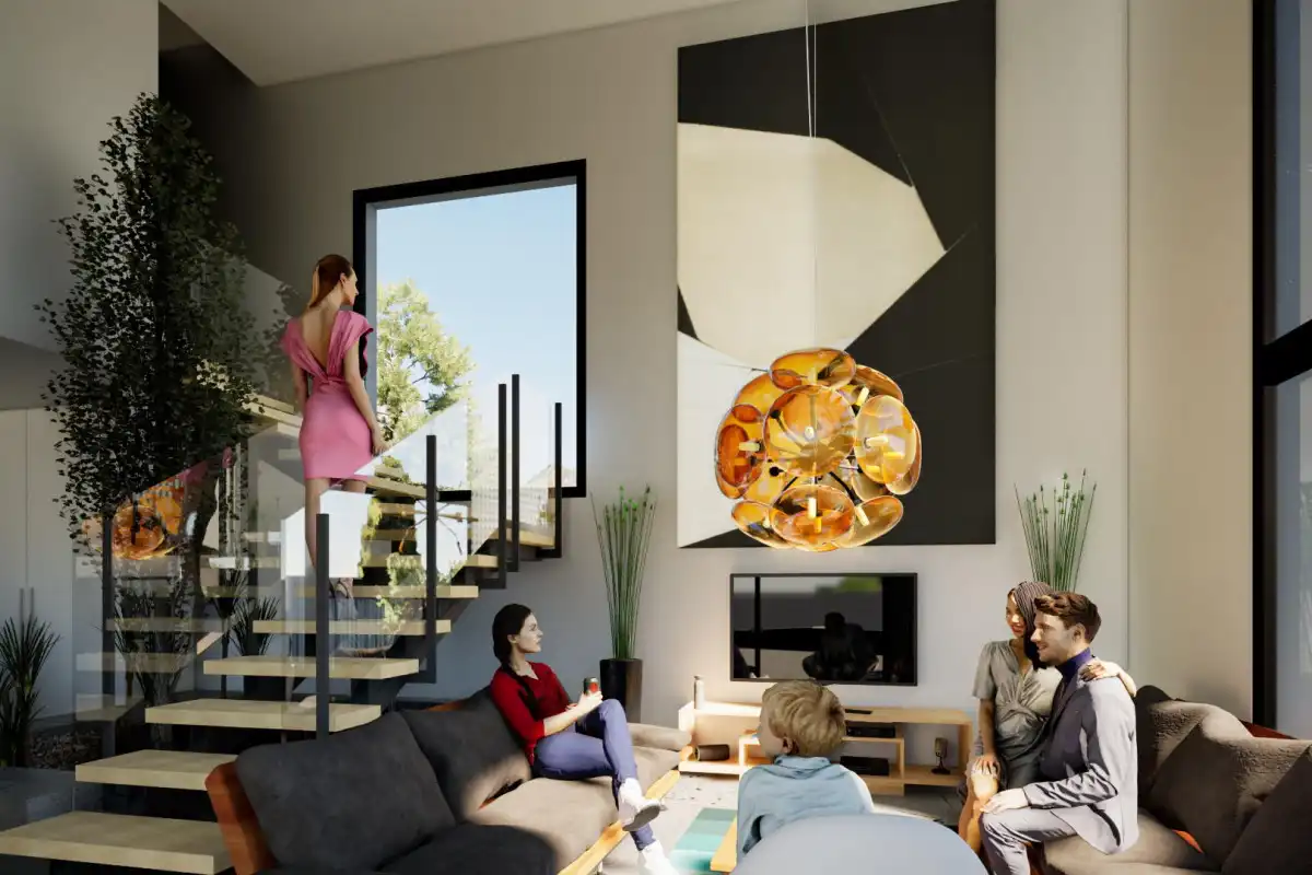 Sala de estar de Casa o chalet en venta en La Nucia con Piscina
