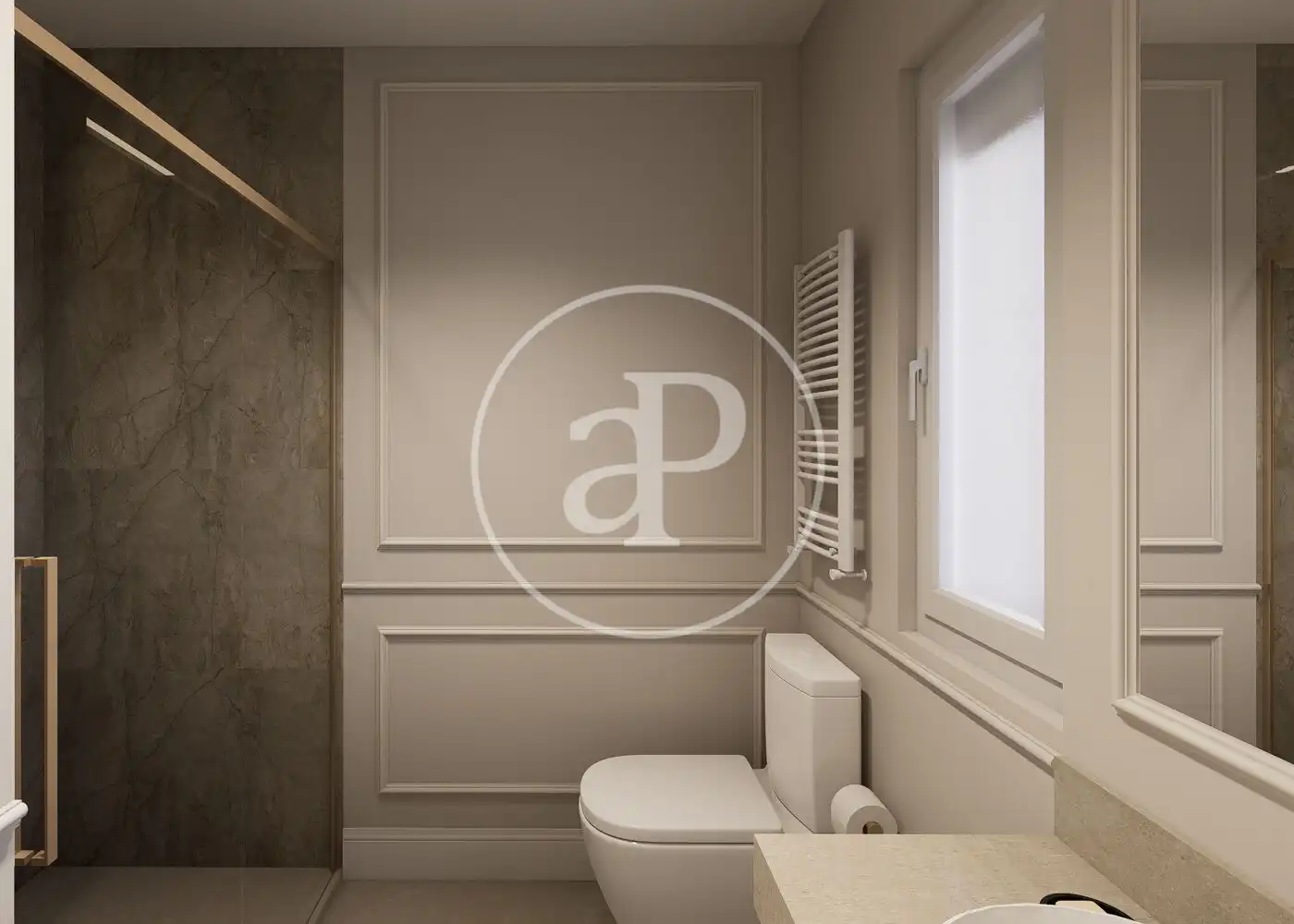 Bathroom of Flat for sale in Madrid  with Air Conditioner, Heating and Terrace